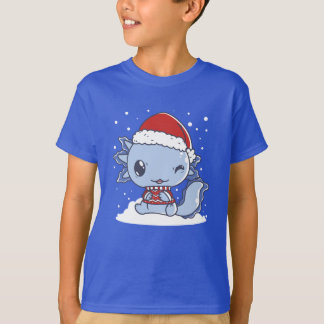 T-shirt Noël de Kawaii Axolotl