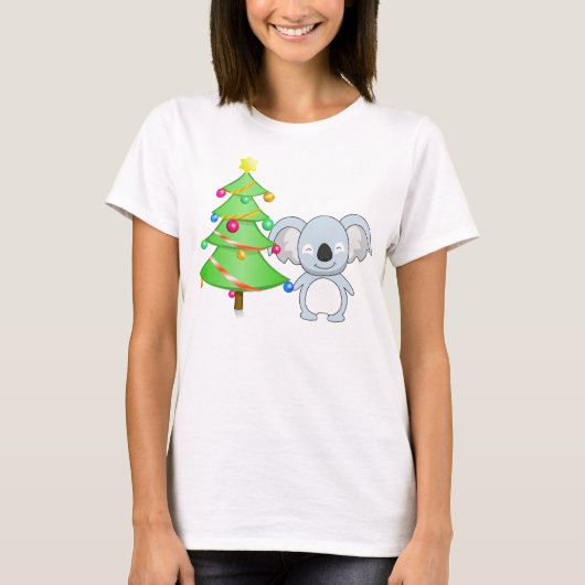 T-shirt Noël de koala (Devant)