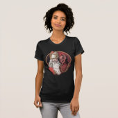 T-shirt Noël de Krampus et de Père Noël (Devant entier)