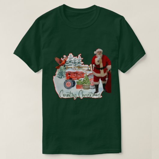T-shirt Noël de la campagne 2 (Design devant)