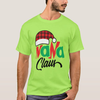 T-shirt Noël de la chemise Nana Claus