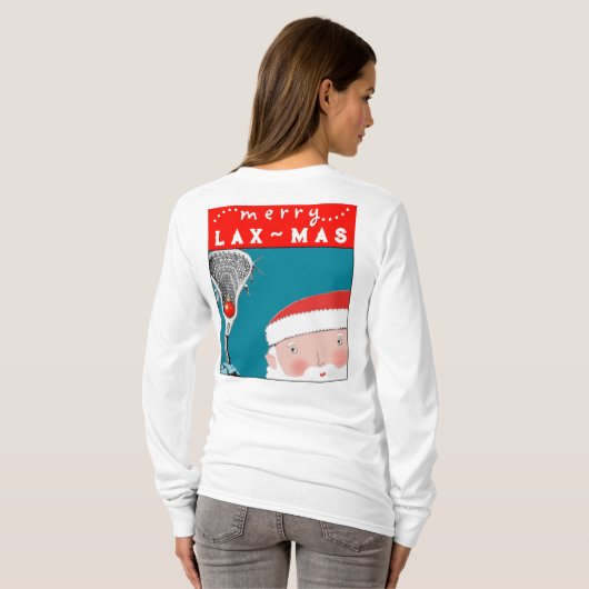 T-shirt Noël de la crosse (Dos entier)