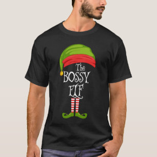T-shirt Noël de la famille Bossy Elf Cute