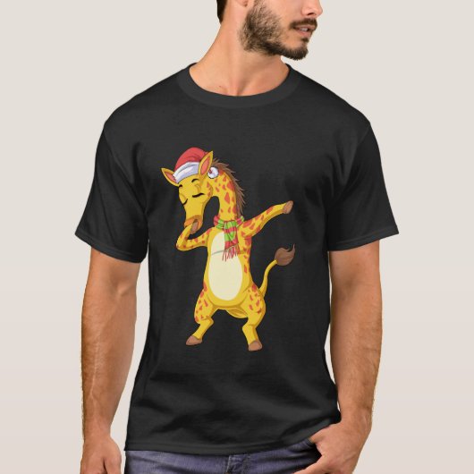 T-shirt Noël de la girafe (Devant)