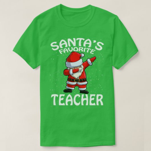 T-shirt Noël de l'enseignant favori Santas (Design devant)