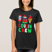 T-shirt Noël De L'Équipage Cousin En Juillet Pajamas D'Esc (Devant)