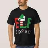 T-shirt Noël de l'Escadron des elfes (Devant)