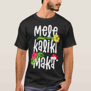 T-shirt Noël de Mele Kalikimaka Père Noël à Hawaï Noël de