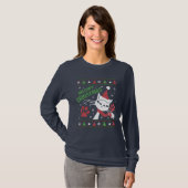 T-shirt Noël de Meowy (Devant entier)