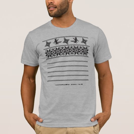 T-shirt Noël de Ninja de whiskey (Devant)