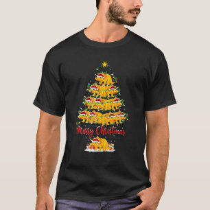 T-shirt Noël de Noël Correspondant Père Noël Tricératops D
