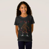 T-Shirt Noël de Noël de Noël de Noël de Noël de Sasquatch (Devant entier)