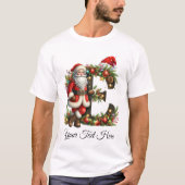 T-shirt Noël de Père Noël personnalisé (Devant)