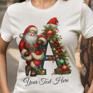 T-shirt Noël de Père Noël personnalisé
