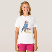 T-shirt Noël de perruche (Devant entier)