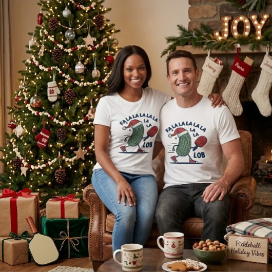 T-shirt Noël de pickleball