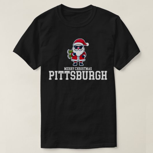 T-shirt Noël de Pittsburgh (Design devant)