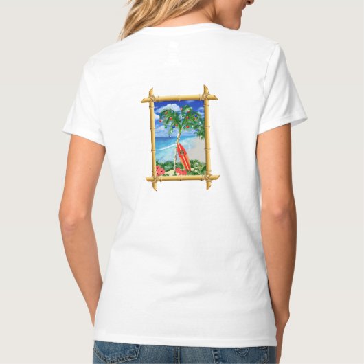 T-shirt Noël de plage (Dos)