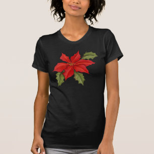 T-shirt Noël de Poinsettia