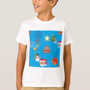 T-shirt noël de poop émoji