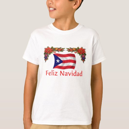 T-shirt Noël de Porto Rico (Devant)