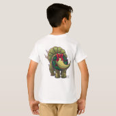 T-shirt Noël de Triceratops (Dos entier)