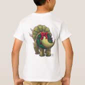T-shirt Noël de Triceratops (Dos)