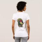 T-shirt Noël de Triceratops (Dos entier)