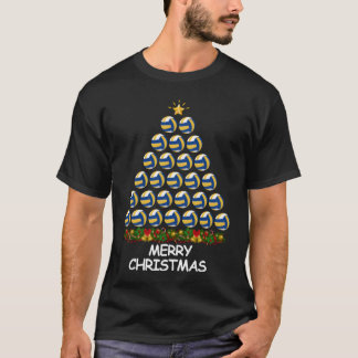 T-shirt Noël de volleyball Joyeux Noël vintage