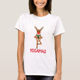 T-shirt Noël de yoga