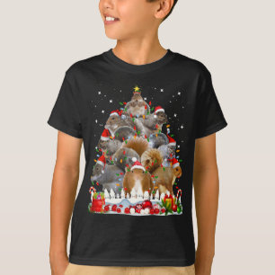 T-shirt Noël d'écureuil amusant Noël