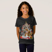 T-Shirt Noël d'écureuil amusant Noël (Devant entier)