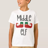 T-shirt Noël d'Elf Moyen (Devant)