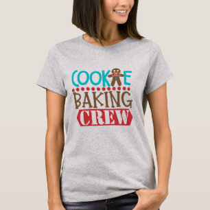 T-shirt Noël d'équipage de cuisson de biscuit