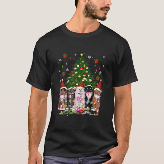 T-shirt Noël des chats (Devant)