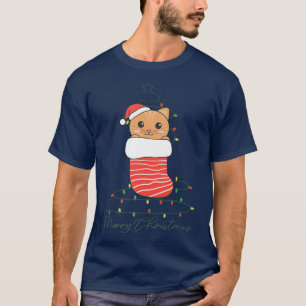 T-shirt Noël des chats Animaux fées Lumières de fées Chats