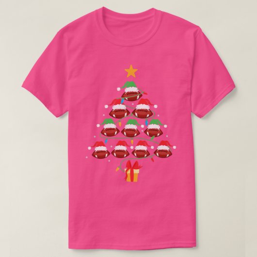 T-shirt Noël des décorations d'arbres de Noël (Design devant)