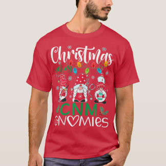 T-shirt Noël des femmes avec ma CNM Gnomies Nurse Stethos