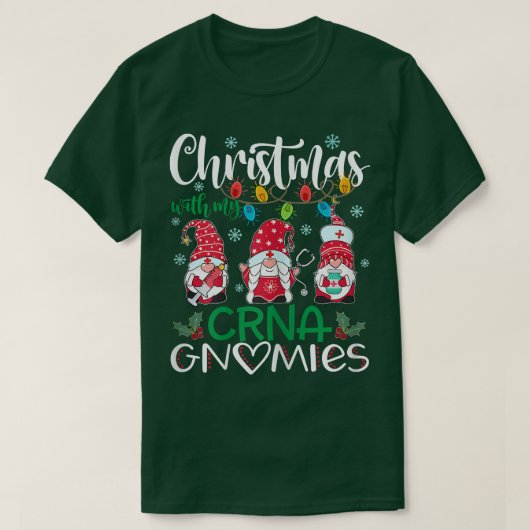 T-shirt Noël des femmes avec mes filles CRNA Infirmière St (Design devant)