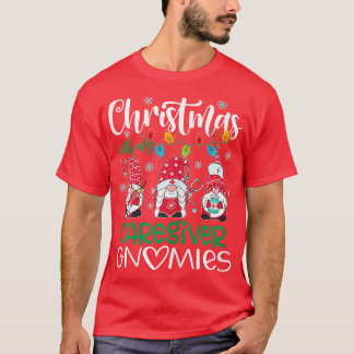 T-shirt Noël des femmes avec mon aidant Gnomies Stethos