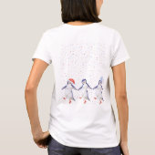 T-shirt Noël des mignons pingouins dansants (Dos)