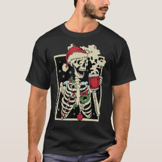 T-shirt Noël des morts dans le squelette