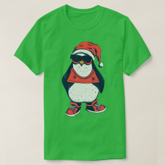 T-shirt Noël des pingouins (Design devant)