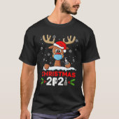 T-shirt Noël des rennes 2021 Noël drôle (Devant)