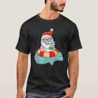 Noël d'été en juillet Père Noël tropicale sur la p