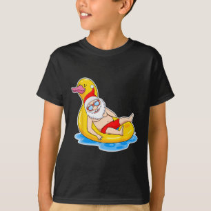 T-shirt Noël d'été en juillet Santa tropical sur le Su de