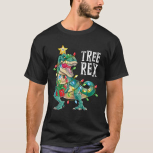T-shirt Noël Dinosaure Arbre Rex Hommes Femmes Pyjamas No