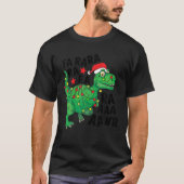 T-shirt Noël Dinosaure Santa Hat Fa Ra Rawr T Rex X (Devant)