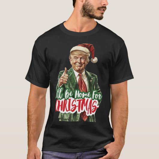 T-shirt Noël Donald Trump Président 2024 Dancing Funn (Devant)