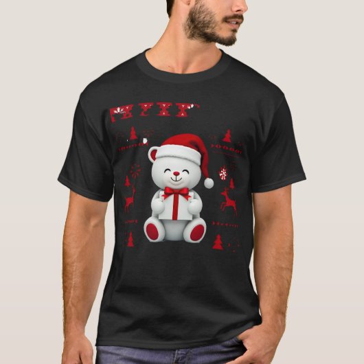 T-shirt Noël d'ours Noël (2) (Devant)